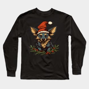 African Wild Dog Christmas Long Sleeve T-Shirt